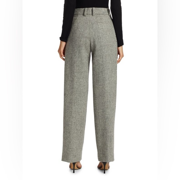LIBERTINE NWT Greyscale Embellished Pleated Pants Size Large Wool Artsy - Picture 2 of 11